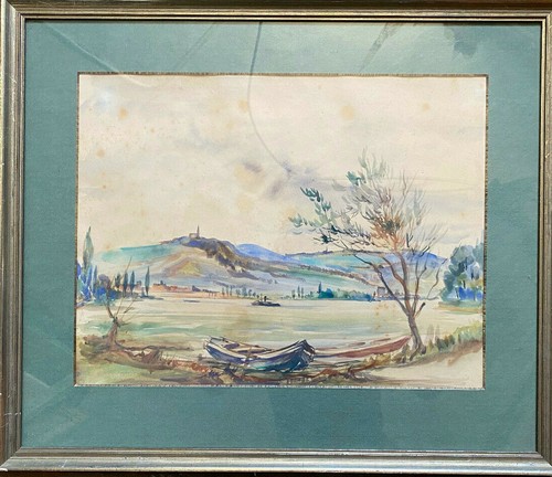 Acquerello lago con - ::acquerello,