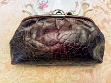 Borsa Luana LUANA vera pelle marrone busta pochette a mano