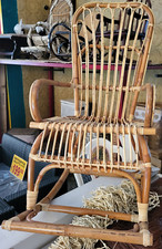 SEDIA A DONDOLO IN GIUNCO