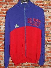 MAGLIA BICI SHIRT GIACCA CICLISMO EROICA VINTAGE 70'S VERONA 50% LANA RICAMATA 
