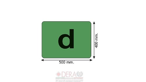 Adesivo lettera verde - adesivo,