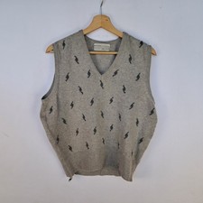 Gilet Ballantyne in puro cashmere colore grigio taglia M da donna