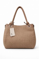 Borsa Donna Intrecciata Beige