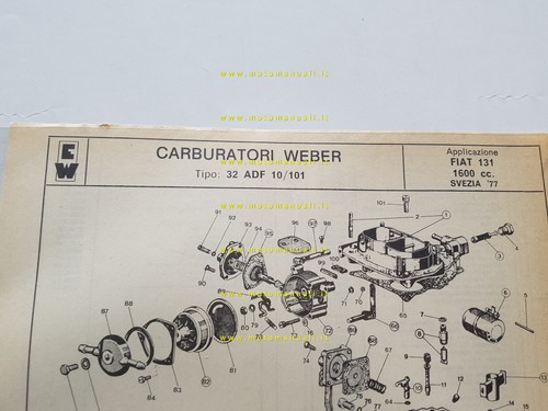 Weber carburatore adf - carburatore,