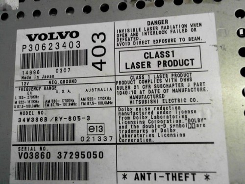 Autoradio originale volvo 40 - originale, v