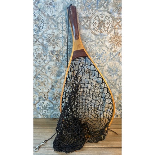 Rete pesca vintage legno - vintage,