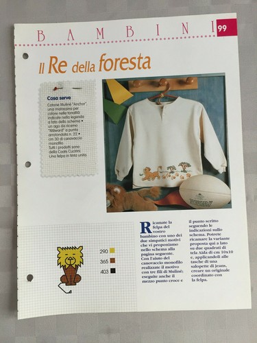 Schema punto croce bambini - schema,