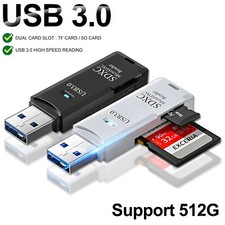 Lettore di schede di memoria USB 3.0 per adattatore da Micro SD a USB SDXC SDHC RS-MMC UHS-I