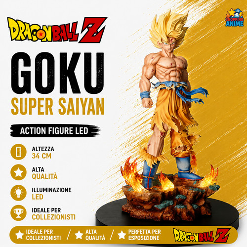 Goku super saiyan action - goku,