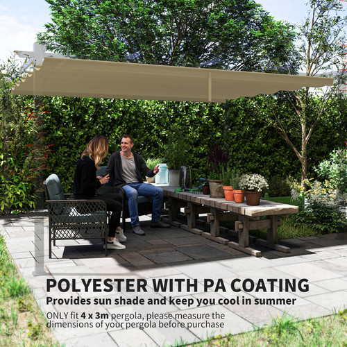 Pergola canopy polyester light - canopy,