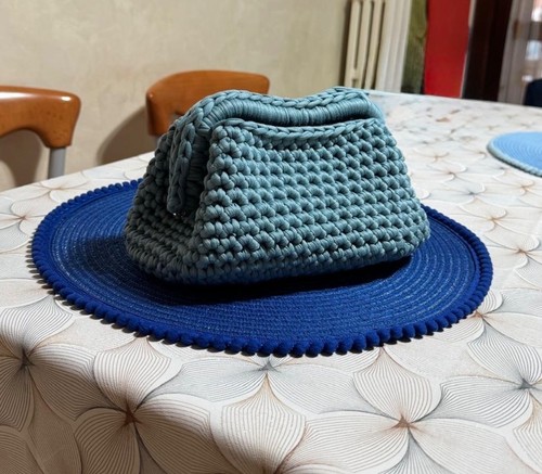 Borsa uncinetto fatta - borsa,