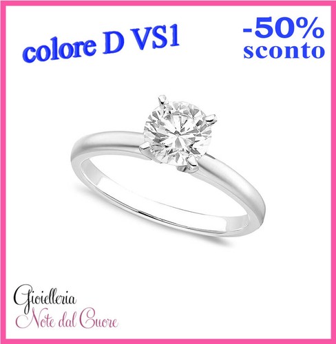 Anello solitario oro - anello,
