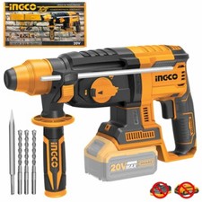 Ingco Trapano tassellatore a batteria 20 V Brushless Demolitore Sds plus Solo