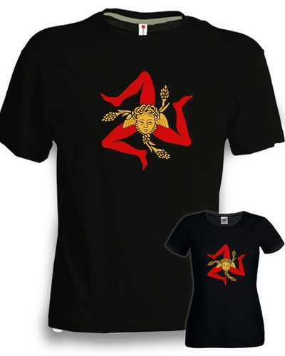 Tshirt trinacria sicilia nera - tshirt,