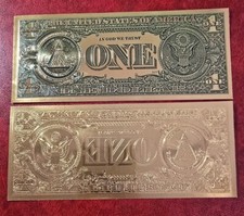 1 dollaro Banconota-Fantasia laminata oro