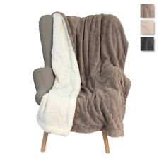 Coperta Plaid Alcyone di Laura Biagiotti in ecopelliccia - dimensioni varie AB2