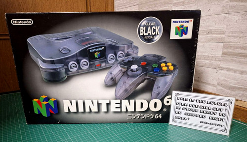Nuovo nintendo clear black - nuovo, 64