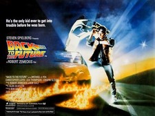 RITORNO AL FUTURO 1985 UK quad poster stampa 30x40" pollici MICHAEL J. FOX FREE P&P