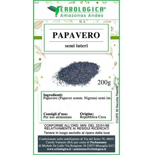 Papavero semi interi zione - semi, interi,a