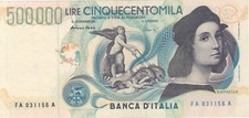 500.000 Lire Raffaello