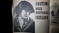 San Pietro di Carnia Aviano Monte Lussari costumi friulani su rivista 1948