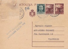 intero postale lire 1,20 -  06/05/1946- Re di maggio