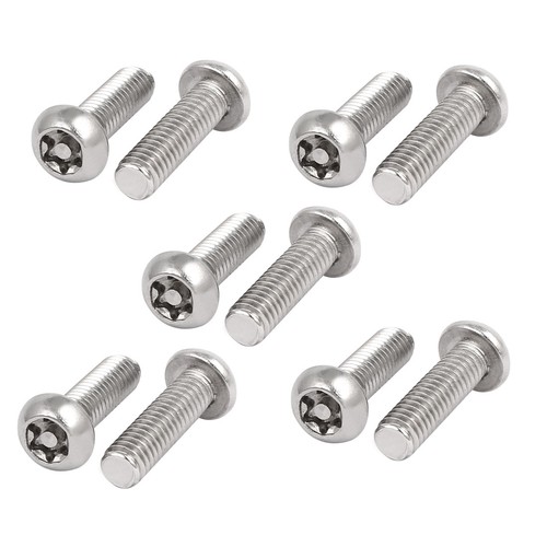 M6x20mm bombata acciaio punta - bombata,