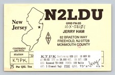 Ham Radio QSL N2LDU New Jersey