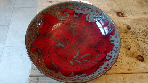 Royal doulton flambe - royal, aquatic