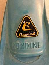 Cressi sub RONDINE pinne underwater ultra rare diving VINTAGE Italy