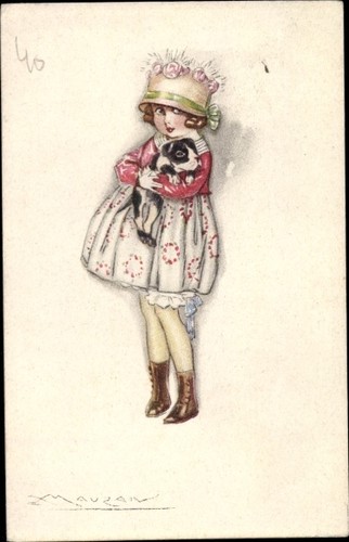 Cartolina artistica mauzan - artistica,