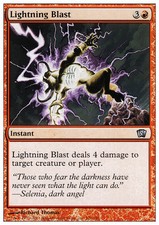 MTG LIGHTNING BLAST FOIL POOR