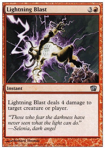 Mtg lightning blast foil poor - lightning,