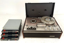 Lotto 3 pizze nastri+magnetofono registratore Philips 4 Track 430 vintage'60-81I