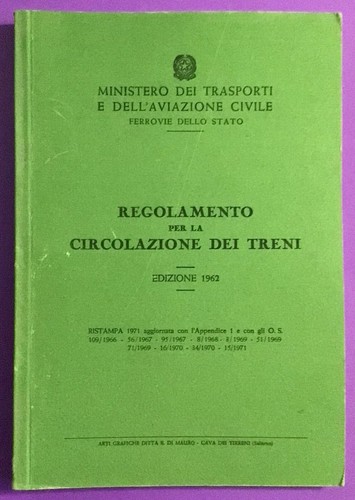 Libro 1962 regolamento - libro, “regolamento