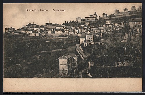 Cartolina brunate como - cartolina, brunate-como
