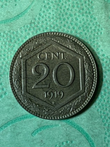 Centesimi 1919 esagono - esagono, spl
