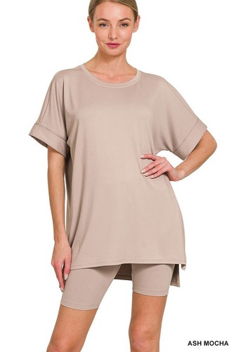 Zenana set biker spazzolato