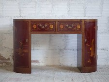 Tavolo consolle scrivania chinoiserie del XX sec