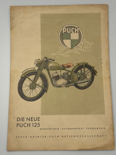 Pubblicità moto puch 125 1941 - pubblicità,