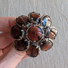 Trifari Spilla/Ciondolo Vintage  color Ambra Fumé