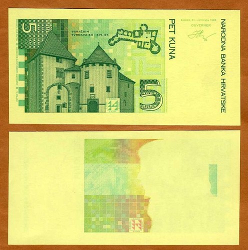 Croazia kune 1993 aunc - aunc,