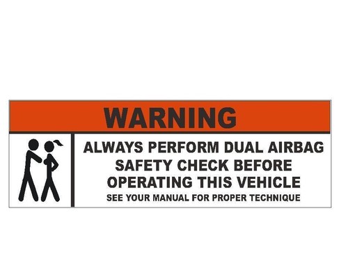 Adesivo airbag sicurezza - adesivo,