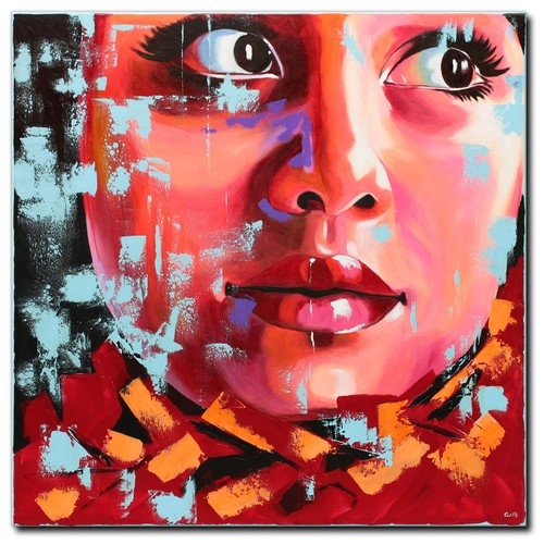 Quadro acrilico - , donna