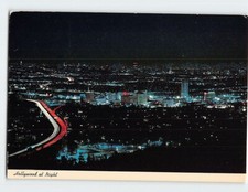 Cartolina Hollywood di notte California USA Nord America