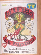 Poster Originale Concerto Litfiba. El Diablo Cesena 23/01/1991 70X100 Cm