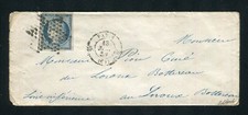 Rare lettre de Paris pour