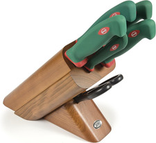 Premana Professional Ceppo Legno 6 Pezzi Leck, Ciliegio,