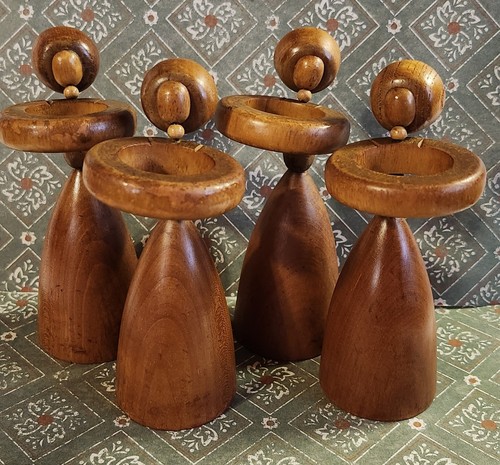 Vtg viking mcm teak wood - viking, women