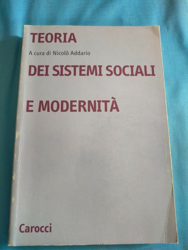 Teoria dei sistemi sociali - dei,